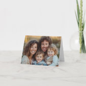 Zwei Fotos Frohe Weihnachtskarte Faltkarte Feiertagskarte (Vorderseite)