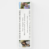 Zwei Fotos Geschäftskontaktinformationen bearbeite Banner (Vertikal)