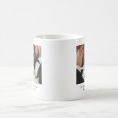 Zwei Fotos | Gewohnter Hochzeitstag Kaffeetasse (Mittel)