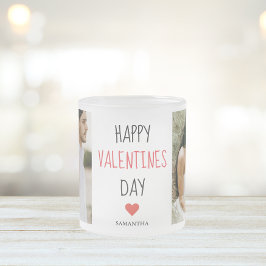 Zwei Fotos | Happy Valentines Day | Couple Gift Mattglastasse
