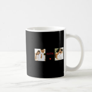 Zwei Fotos Happy Valentines Day Paar Geschenk T-Sh Kaffeetasse