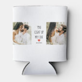 Zwei Fotos | Happy Valentines Day | Romantisches Z Dosenkühler (Vorderseite)