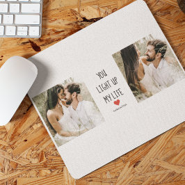 Zwei Fotos | Happy Valentines Day | Romantisches Z Mousepad