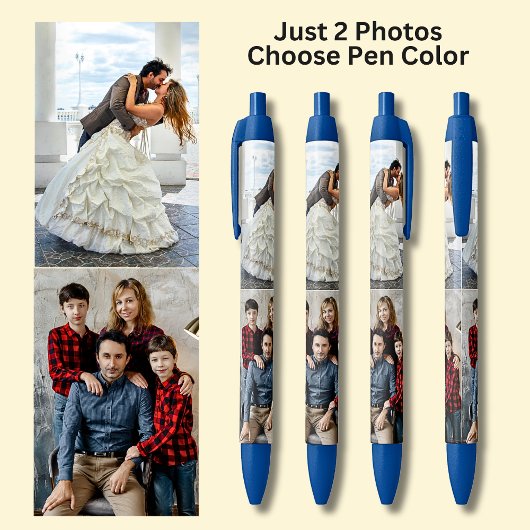 Zwei Fotos Kugelschreiber