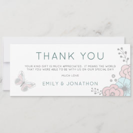 Zwei Fotos Künstlerisch Florals Butterfly Danke