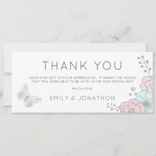 Zwei Fotos Künstlerisch Florals Butterfly Danke