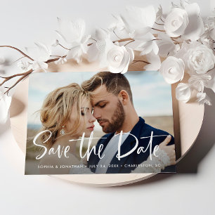 Zwei Fotos   Moderne Schriftart 'Save the Date' Save The Date