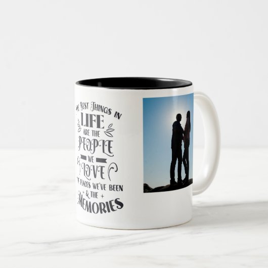 Zwei Fotos personalisierte Foto Tasse mit den best (VorderseiteRechts)