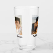 Zwei Fotos Personalisiertes 16oz Pint Glas (Rechts)