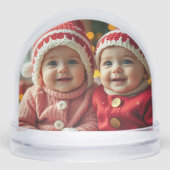 Zwei Fotos Schneeglobe hinzufügen Schneekugeln (Vorderseite)