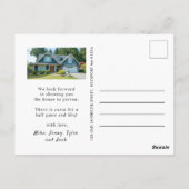 Zwei Fotos Wir haben Skriptänderungen verschoben Postkarte (Rückseite)