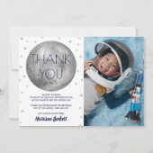 Zwei Fotos zum 2. Geburtstag Dankeskarte (Vorderseite)