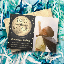Zwei Fotos zum 2. Geburtstag Einladung
