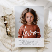 Zwei Fotos zum Geburtstag Einladung