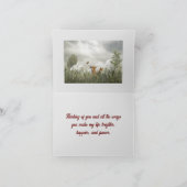 ZWEI FOX DENKEN AN IHRE KARTE (Innenseite)