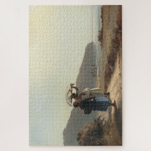 Zwei Frauen am Meer, St. Thomas (1856) Puzzle (Vertikal)