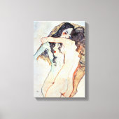 Zwei Frauen | Egon Schiele | Leinwanddruck (Vorderseite)