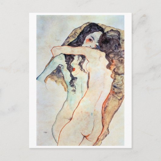 Zwei Frauen | Egon Schiele | Postkarte (Vorderseite)