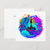 Zwei Frauen Feiertagskarte (Vorne/Hinten)