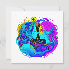 Zwei Frauen Feiertagskarte