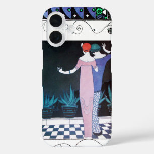 ZWEI FRAUEN IN DER NACHT Art Deco Schönheit Mode iPhone 16 Hülle