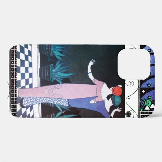 ZWEI FRAUEN IN DER NIGHT Art Déco Schönheitsmode Case-Mate iPhone Hülle (Rückseite (Horizontal))