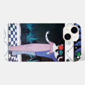 ZWEI FRAUEN IN DER NIGHT Art Déco Schönheitsmode Case-Mate iPhone Hülle (Rückseite (Horizontal))