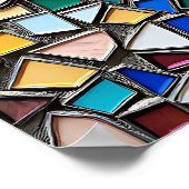 Zwei Frauen in Liebe | Imitats Mosaik Tile Style Poster (Ecke)