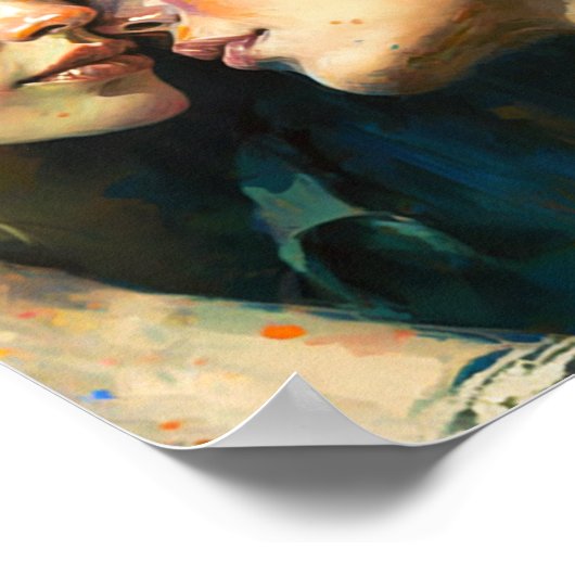 Zwei Frauen in Liebe Poster (Ecke)