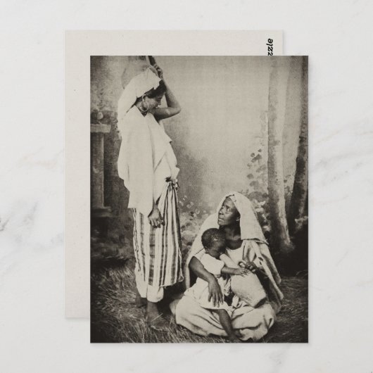 Zwei Frauen in Tanger, Marokko, 1898 Postkarte (Vorne/Hinten)