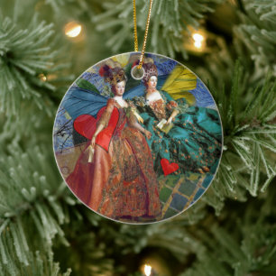 Zwei Frauen Klassik Keramikornament