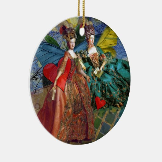 Zwei Frauen Klassik Keramikornament (Rechts)