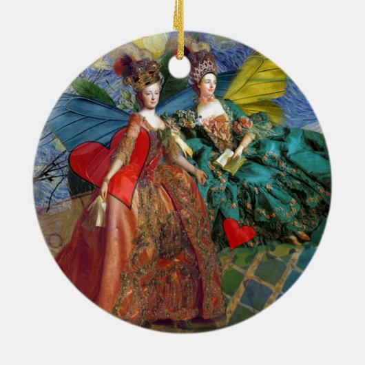 Zwei Frauen Klassik Keramikornament (Hinten)