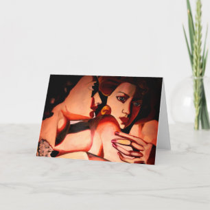 Zwei Frauen Lempica Feiertagskarte