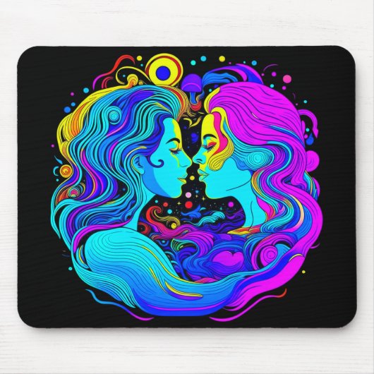 Zwei Frauen Mousepad (Vorne)