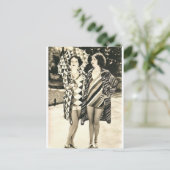 Zwei Frauen Postkarte (Stehend Vorderseite)
