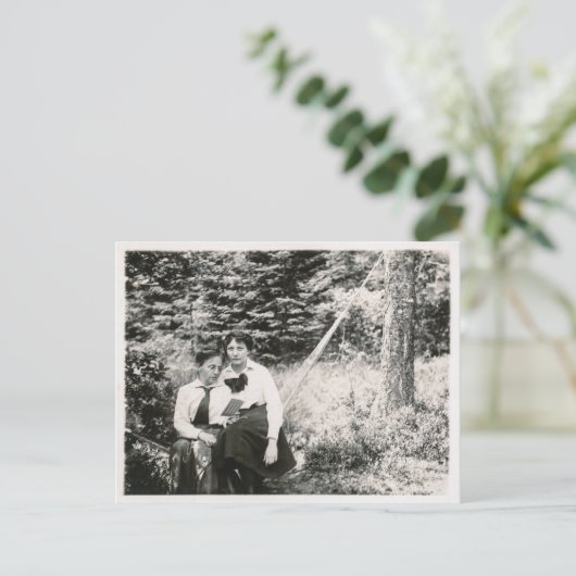 Zwei Frauen Postkarte (Stehend Vorderseite)