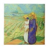 Zwei Frauen überqueren die Felder von Vincent van Fliese (Vorderseite)