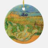 Zwei Frauen überqueren die Felder von Vincent van  Keramik Ornament (Hinten)