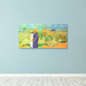 Zwei Frauen überqueren die Felder von Vincent van  Leinwanddruck (Insitu (Holzboden))