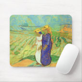 Zwei Frauen überqueren die Felder von Vincent van Mousepad (Mit Mouse)