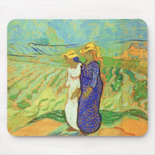 Zwei Frauen überqueren die Felder von Vincent van Mousepad (Vorne)