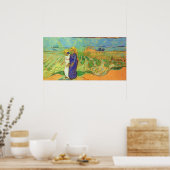 Zwei Frauen überqueren die Felder von Vincent van  Poster (Küche)
