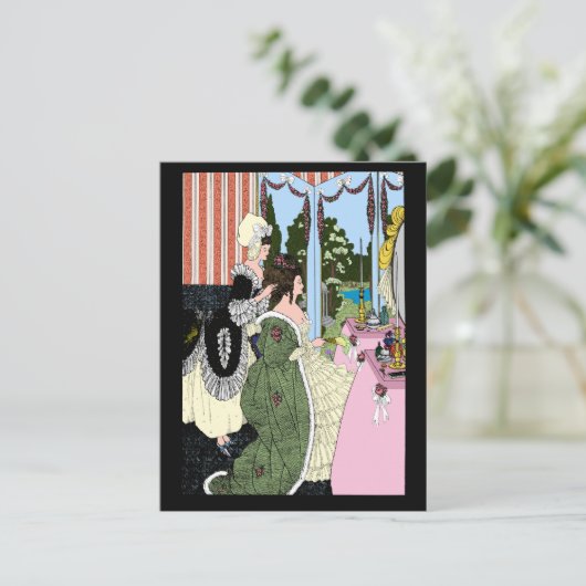 Zwei Frauen von Aubrey Beardsley Postkarte (Stehend Vorderseite)