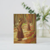 Zwei Frauen von Vincent van Gogh Postkarte (Stehend Vorderseite)