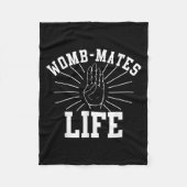 ZWEI FRAUENPÄDTE Baby Sibling Pregnant Zitat Pun G Fleecedecke (Vorderseite)