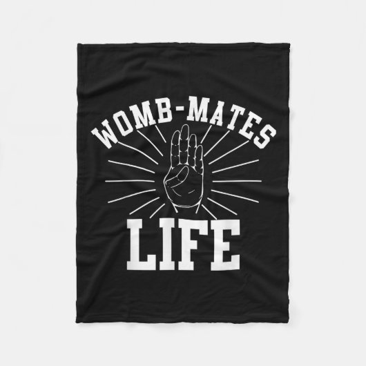 ZWEI FRAUENPÄDTE Baby Sibling Pregnant Zitat Pun G Fleecedecke (Vorderseite)