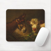 Zwei Freunde (Donkey und Lamm) (Landtiere) Mousepad (Mit Mouse)