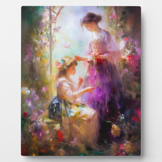 Zwei Freunde Fotoplatte (Vorderseite)