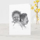 Zwei Freunde für immer Karte (Gelbe Blume)